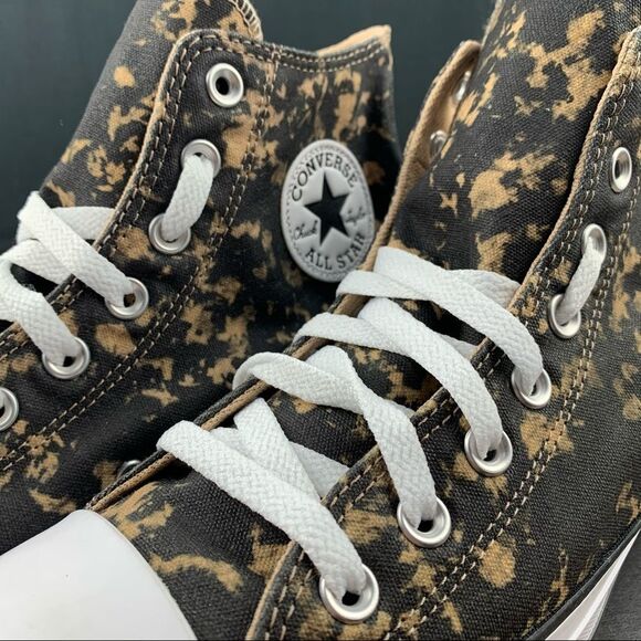 Converse Chuck Taylor All Star Hi Bleach Black Hemp Dip Womens Various - Picture 7 of 11
